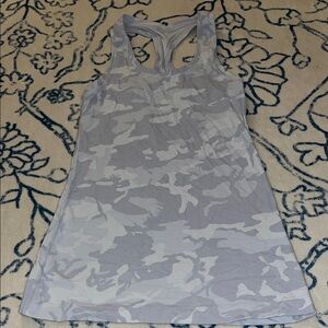 lululemon athletica Gray Camo Tank Top